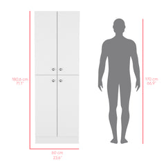 Pantry Cabinet Coahoma, Kitchen, White