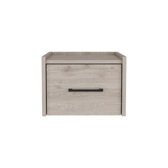 Floating Nightstand Calion, Bedroom, Light Gray