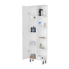 White 1-Door Linen Cabinet