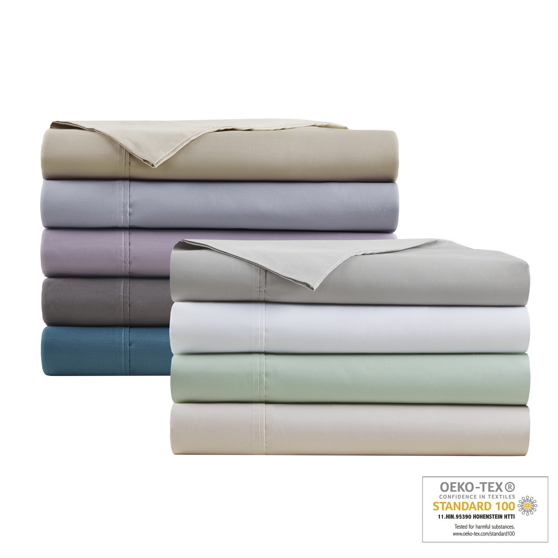 4-Piece King Cooling Cotton Blend Sheet Set, Teal