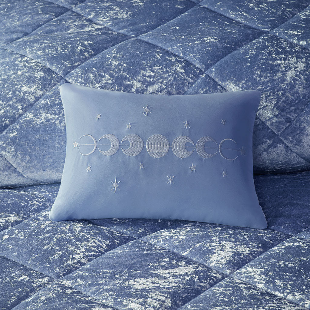 Full/Queen Velvet Duvet Cover Set with Throw Pillow