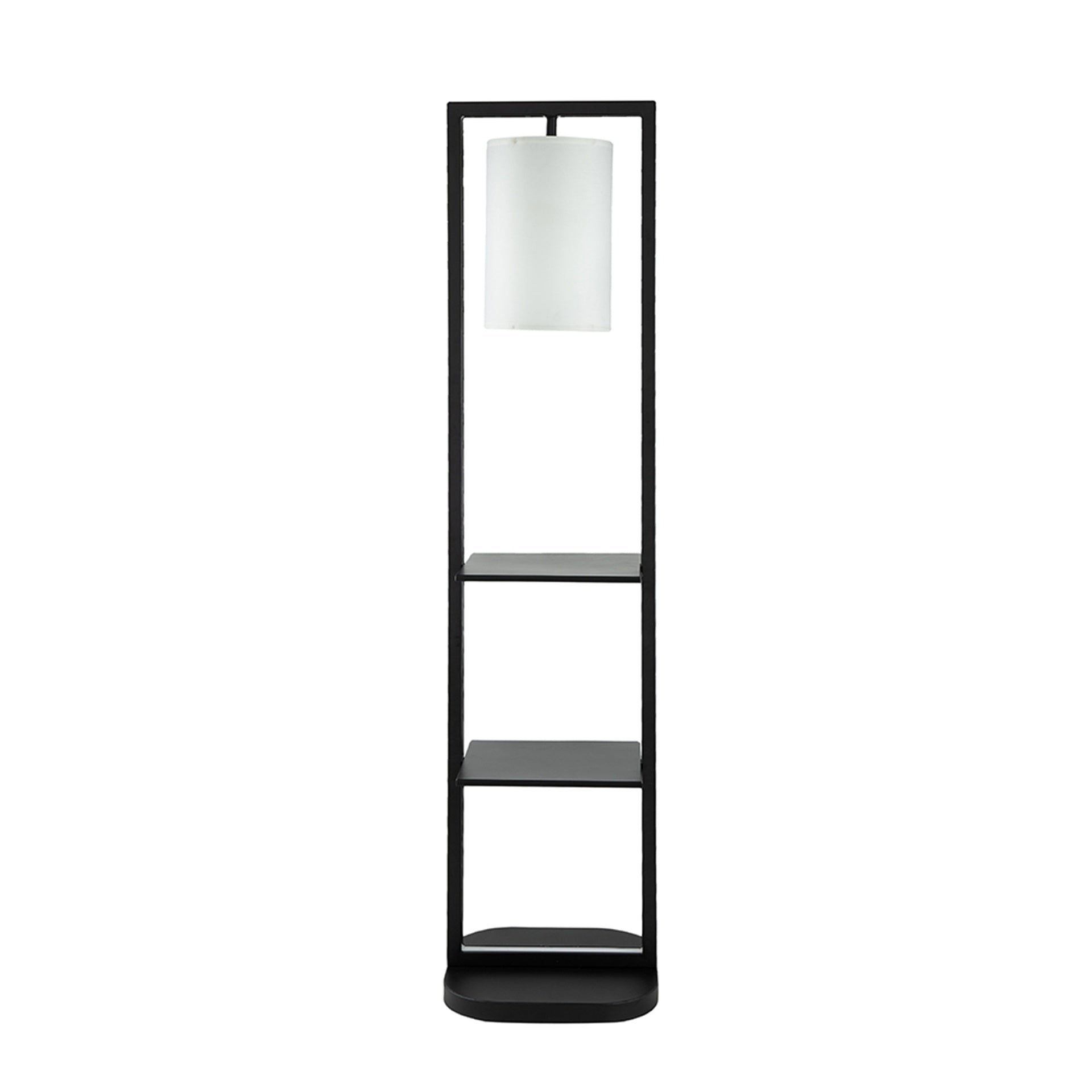 16.5x17x74" Two Tiered Vertical Shelving Stand with Light (Not include Bulb)