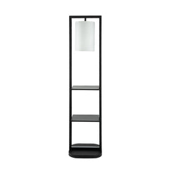 16.5x17x74" Two Tiered Vertical Shelving Stand with Light (Not include Bulb)