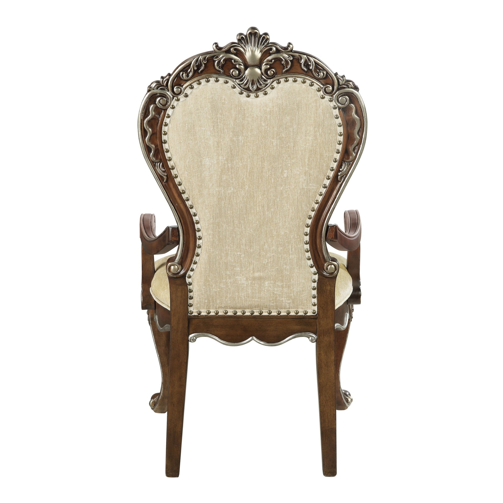 Latisha Antique Oak Finish Arm Chair (Set of 2)