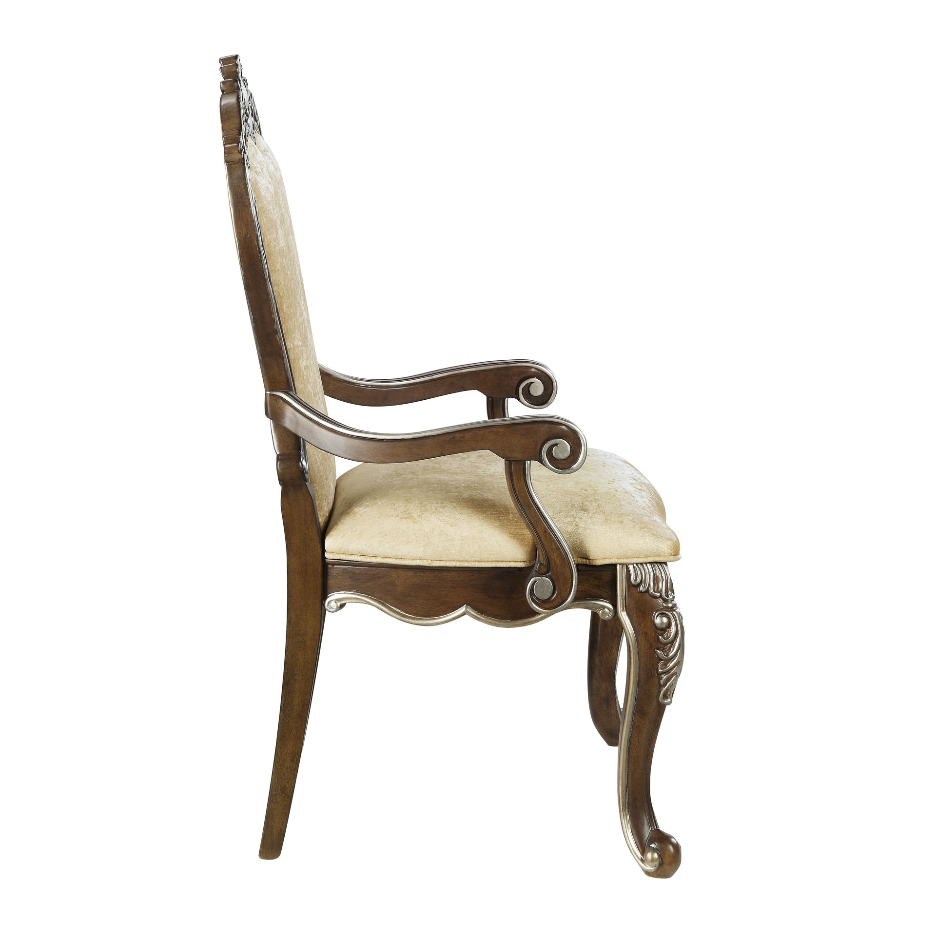Latisha Antique Oak Finish Arm Chair (Set of 2)