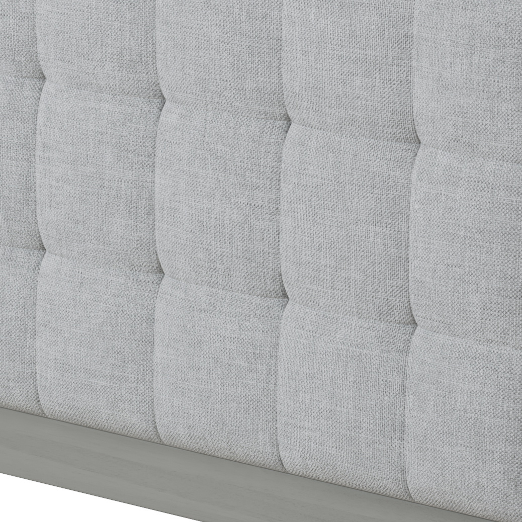 Solid Wood Platform Upholstered Headboard Queen Bed