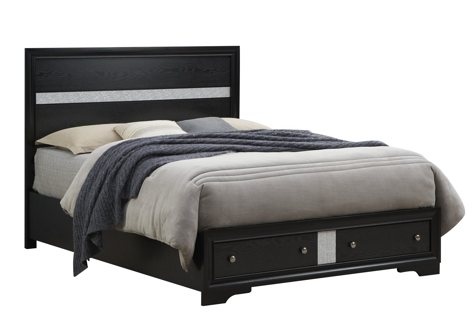 Madrid G02350B-FB FULL BED , Black