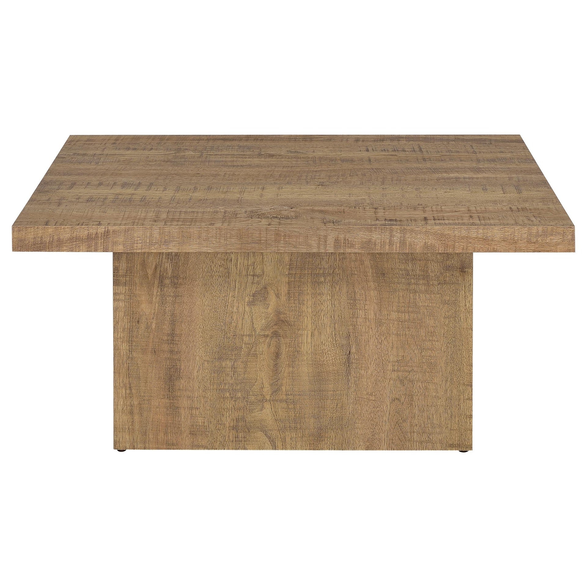 Exeter Mango Square 3-piece Coffee Table Set
