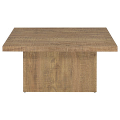 Exeter Mango Square 3-piece Coffee Table Set