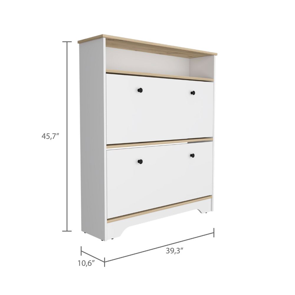 Brandford Shoe Rack, Superior Top, Two Shelves