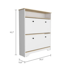 Brandford Shoe Rack, Superior Top, Two Shelves