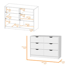 Dillon 2 Drawers Nightstand, Bedside Table with Storage