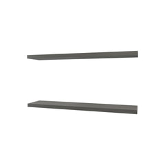 Greer Floating Shelf in Melamine x2, Grey