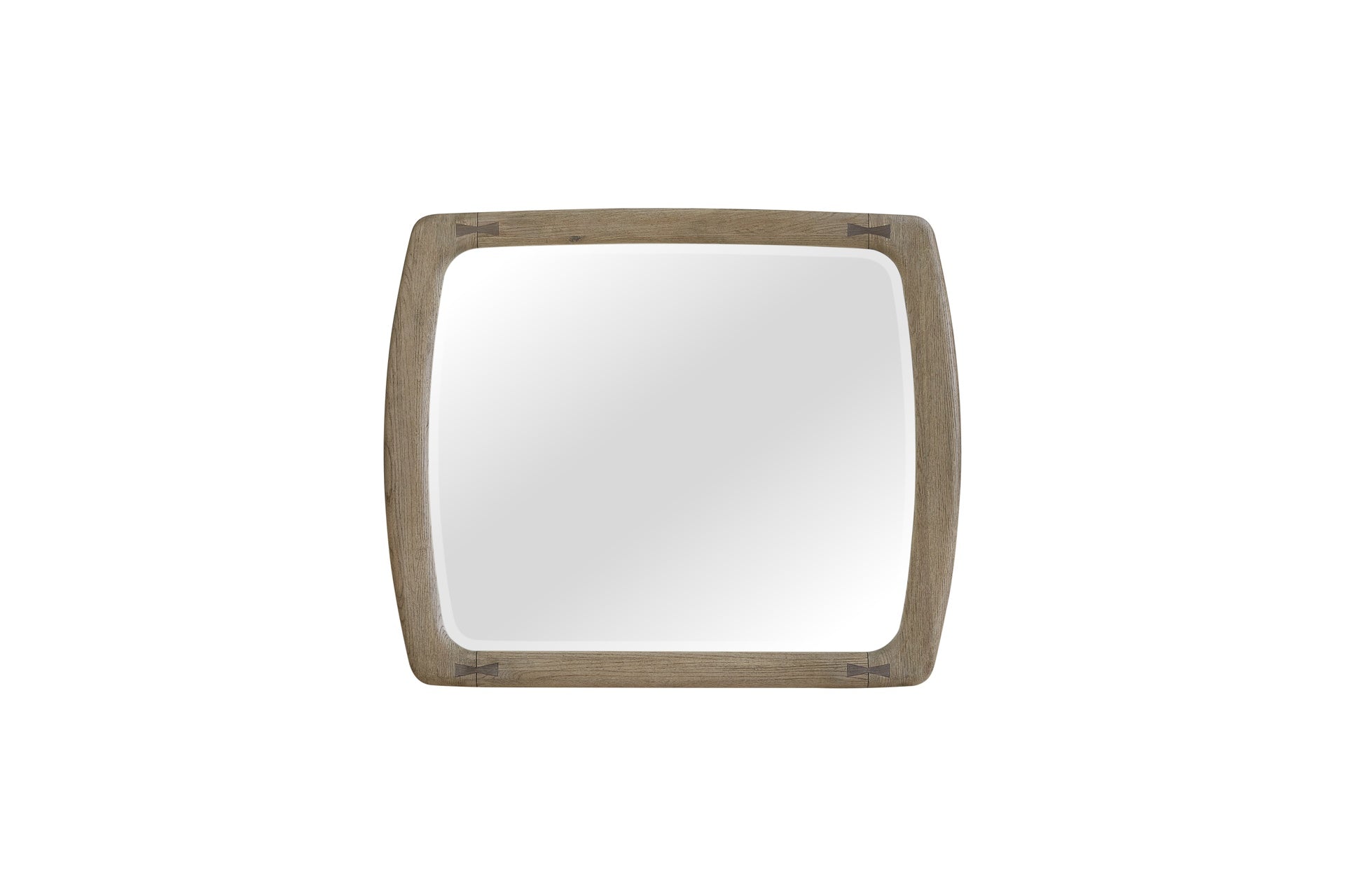 English Knotty Oak Inspired Mirror with Bowties