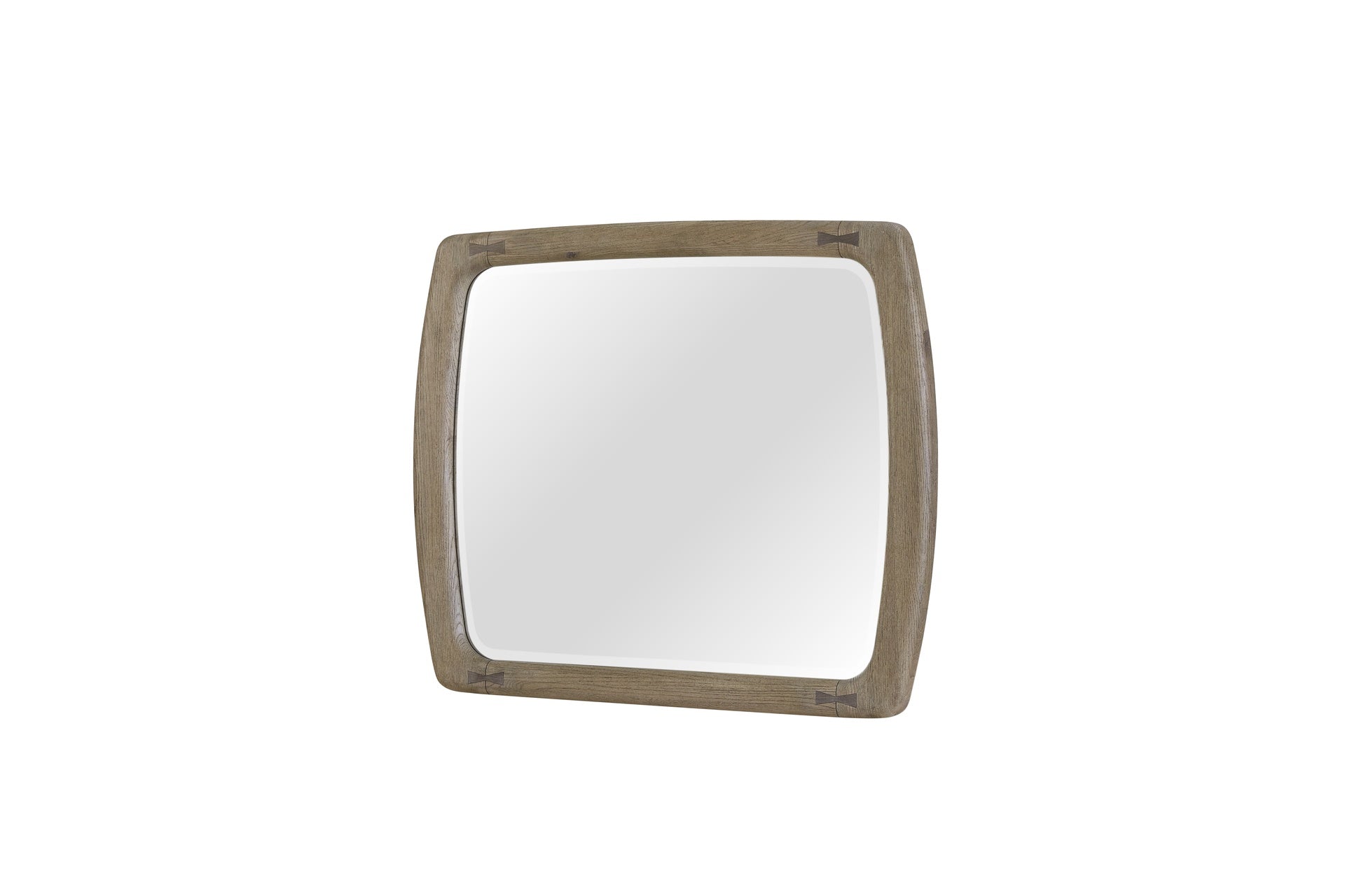 English Knotty Oak Inspired Mirror with Bowties