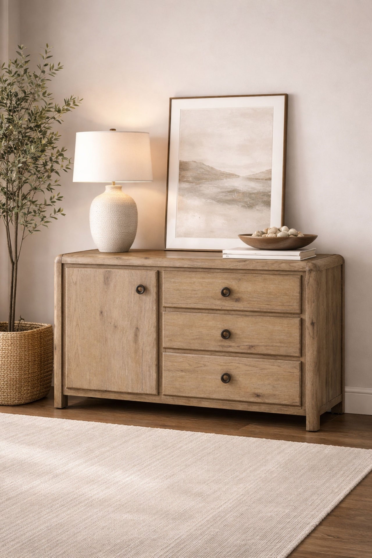 English Knotty Oak Accent Chest