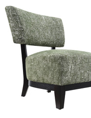 Green Finish 1pc Accent Chair Armless Design And Angled design Tapered Legs Primary Living Room