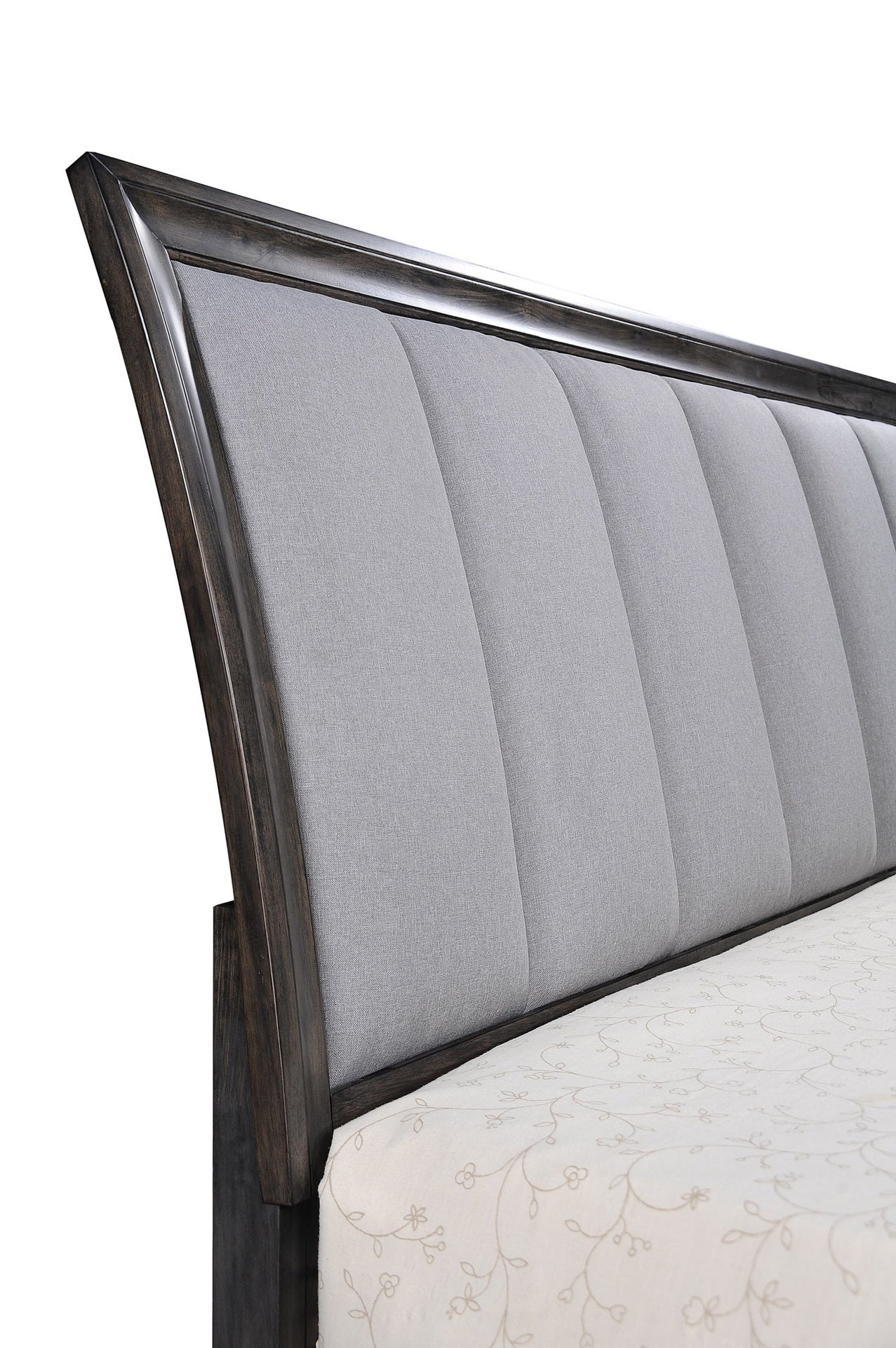 1pc Queen Storage Platform Bed Upholstered Ultra-plush Headboard Two Footboard Storage Drawers Solid Wood