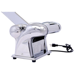 Electric Pasta Maker Noodle Maker Pasta Making Machine Dough Roller Cutter Thickness Adjustable Stainless Steel US 110V 135w  3 Blades Type 2.5mm Round+4mm Flat+9mm Wide Noodle