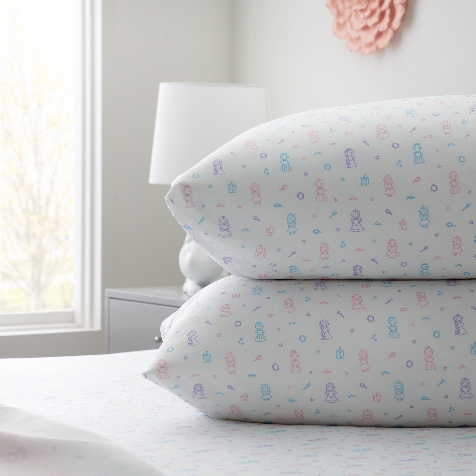 Linenspa Microfiber Sheet Set, Full, Princess Pattern