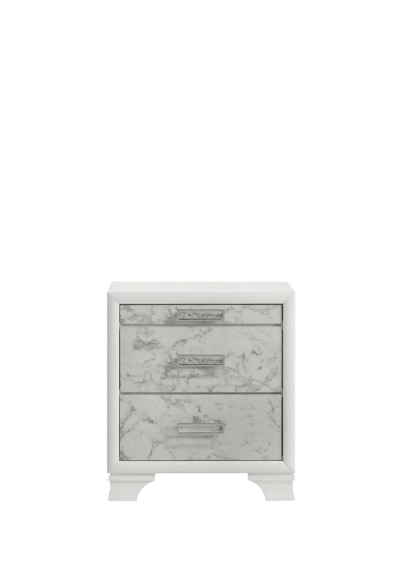 Soul Modern Style Nightstand Made with wood in White  same as B009P309601 (CA inventory)