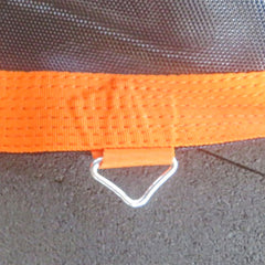 Soozier Trampoline Replacement Mat, Fits 12' Trampoline with 72 V-Hooks & 5.5" Springs, Trampoline Mat with 8 Rows of Stitching & Spring Pull Tool (Spring & Frame not Included), Orange