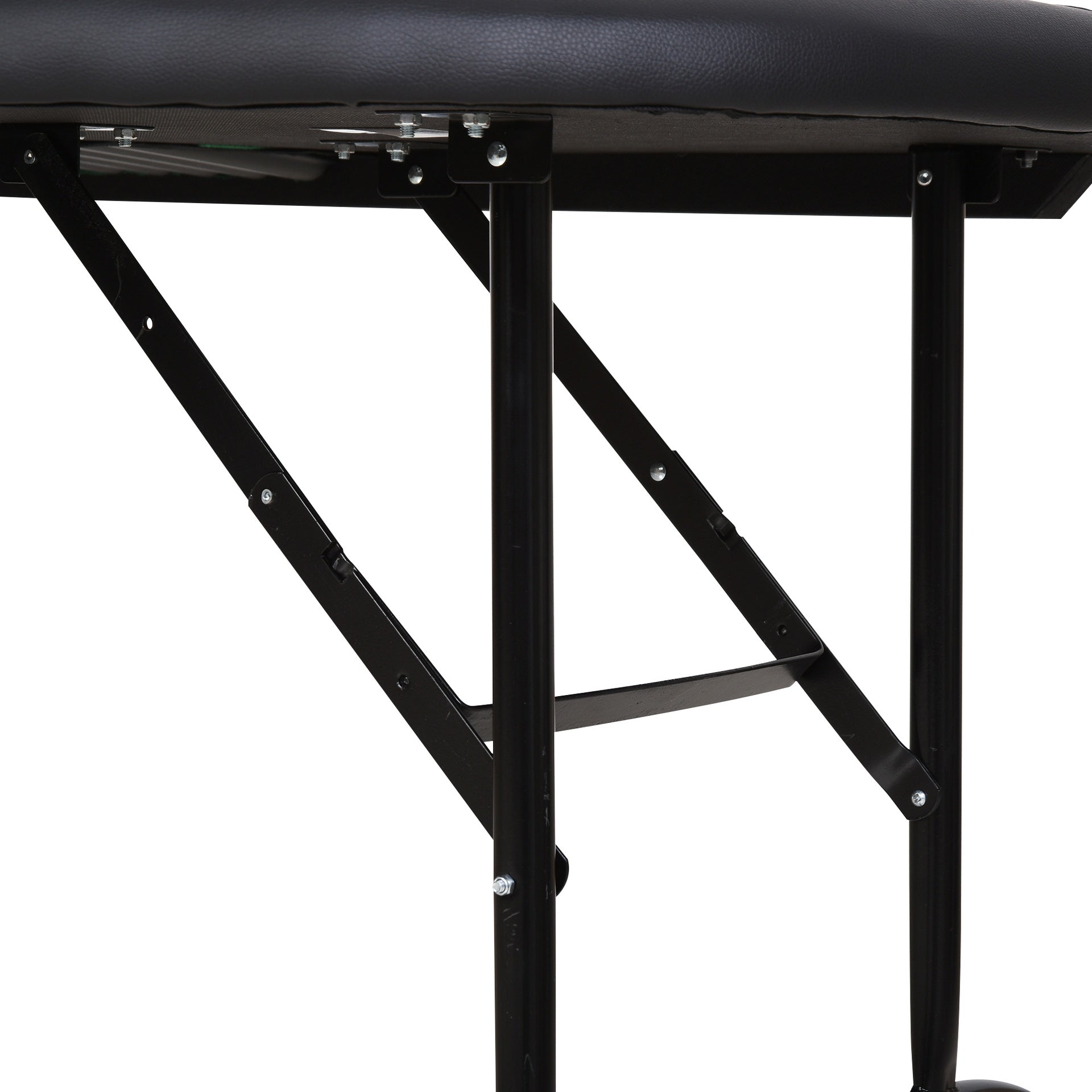 Soozier Poker Table Foldable, 72" Blackjack Table for 7 Players with Chip & Cup Holder, Green Felt