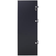 Large Steel Freestanding Floor Parcel Package Drop with Locking Letterbox Drop Mail Box with Multi Compartments, Black