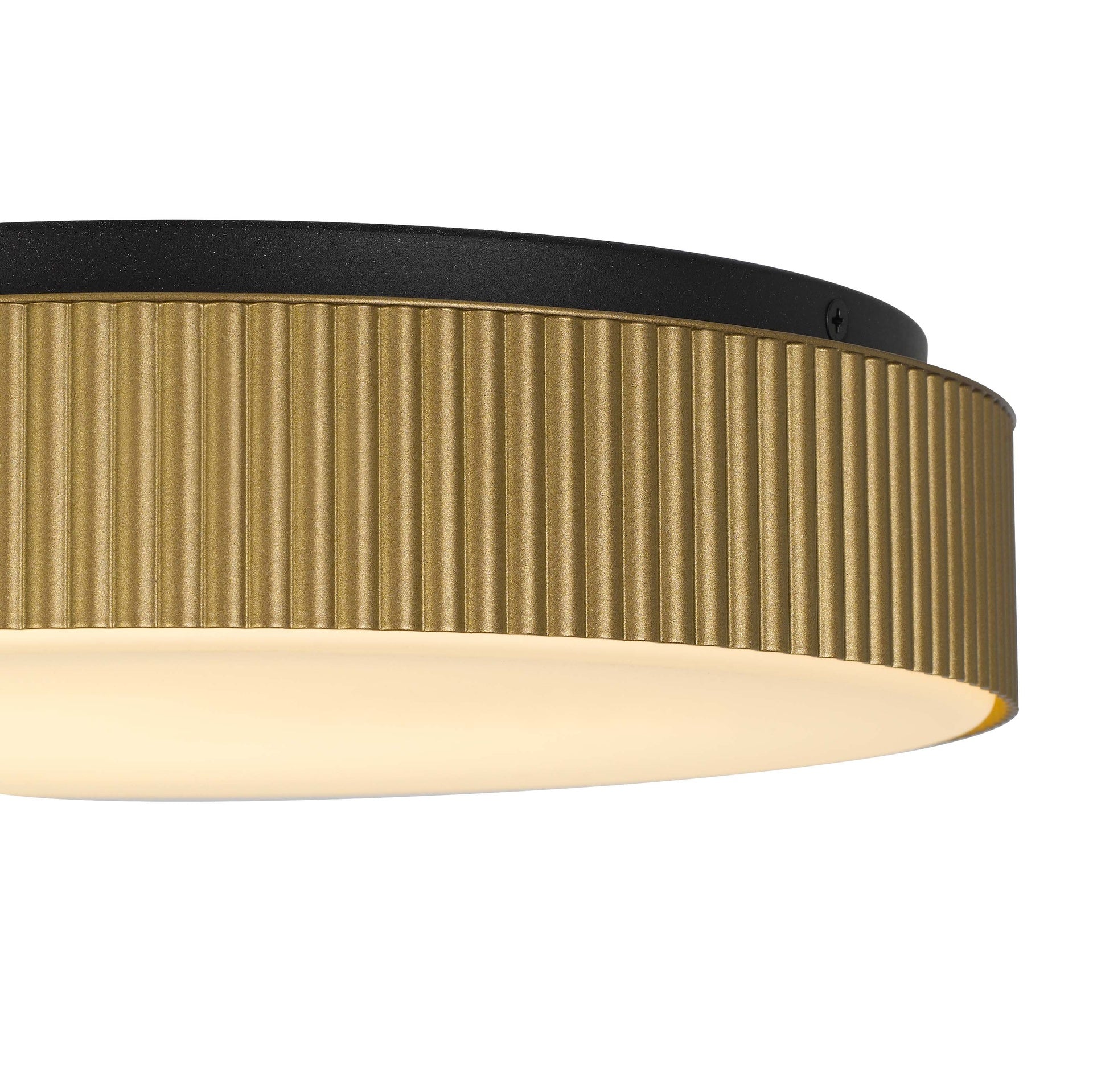 13 inch Brass LED Flush Mount
