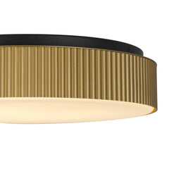 13 inch Brass LED Flush Mount