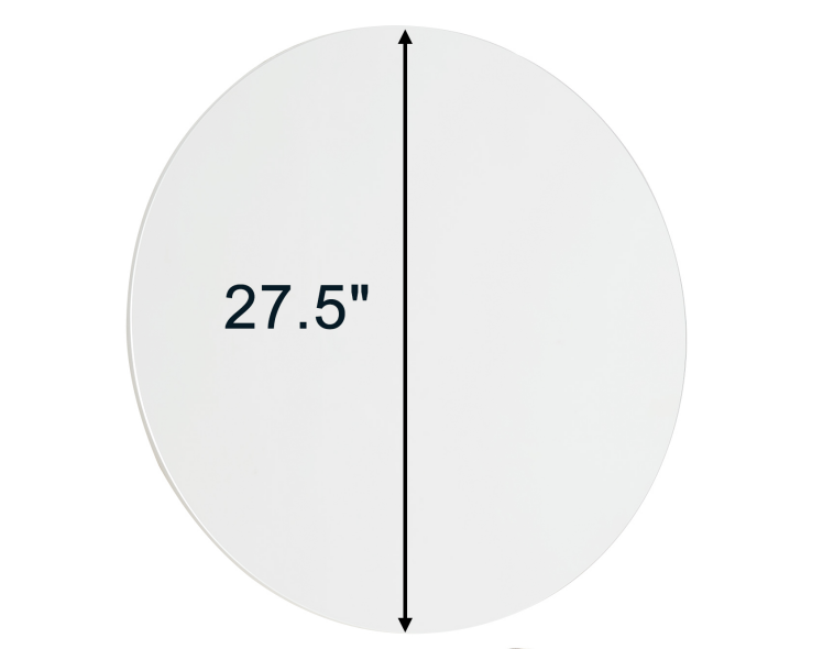 70cm bathroom mirror, round mirror, matte white Backboard