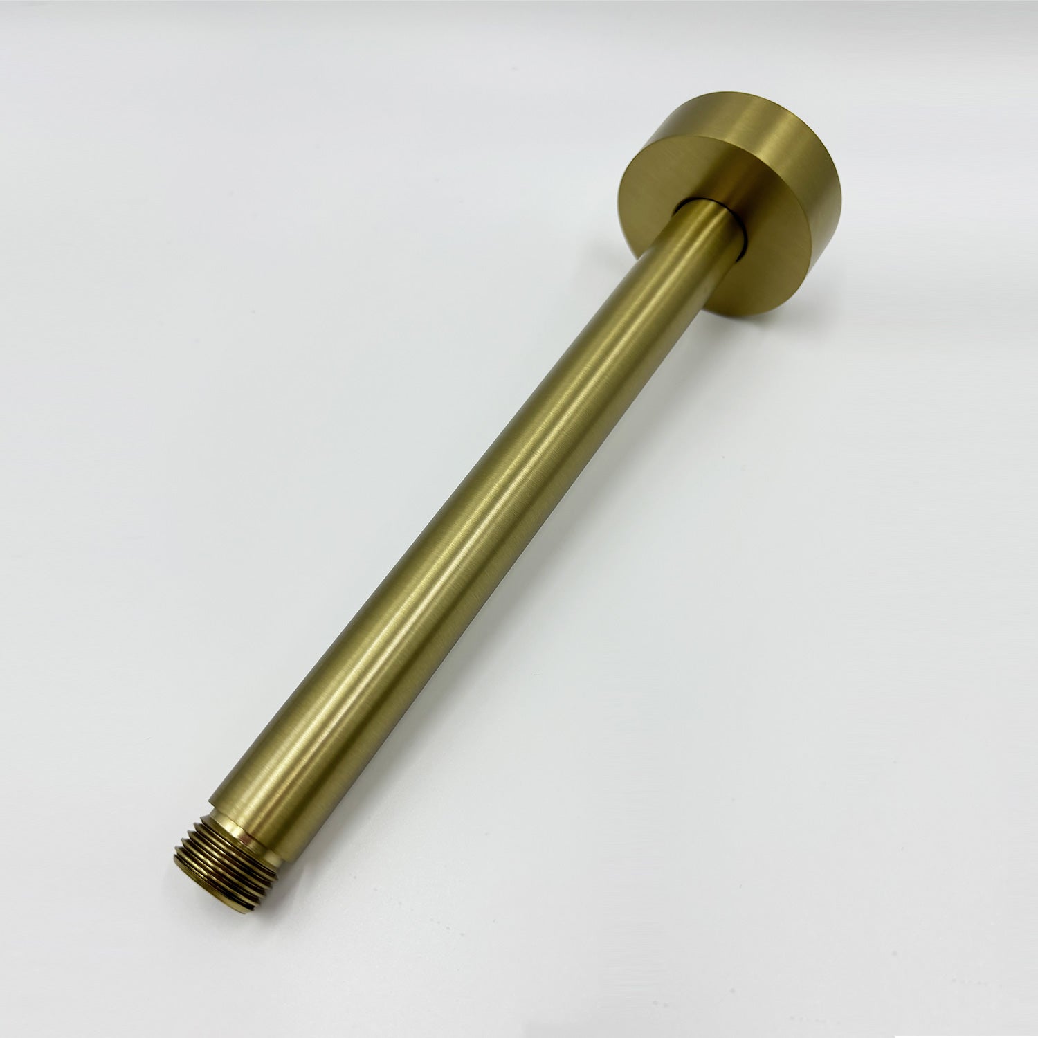 Shower Arm with Flange, 1/2 NPT Tapered Threads, Rain Shower Head Arm, Ceiling Mount Shower Extension Arm