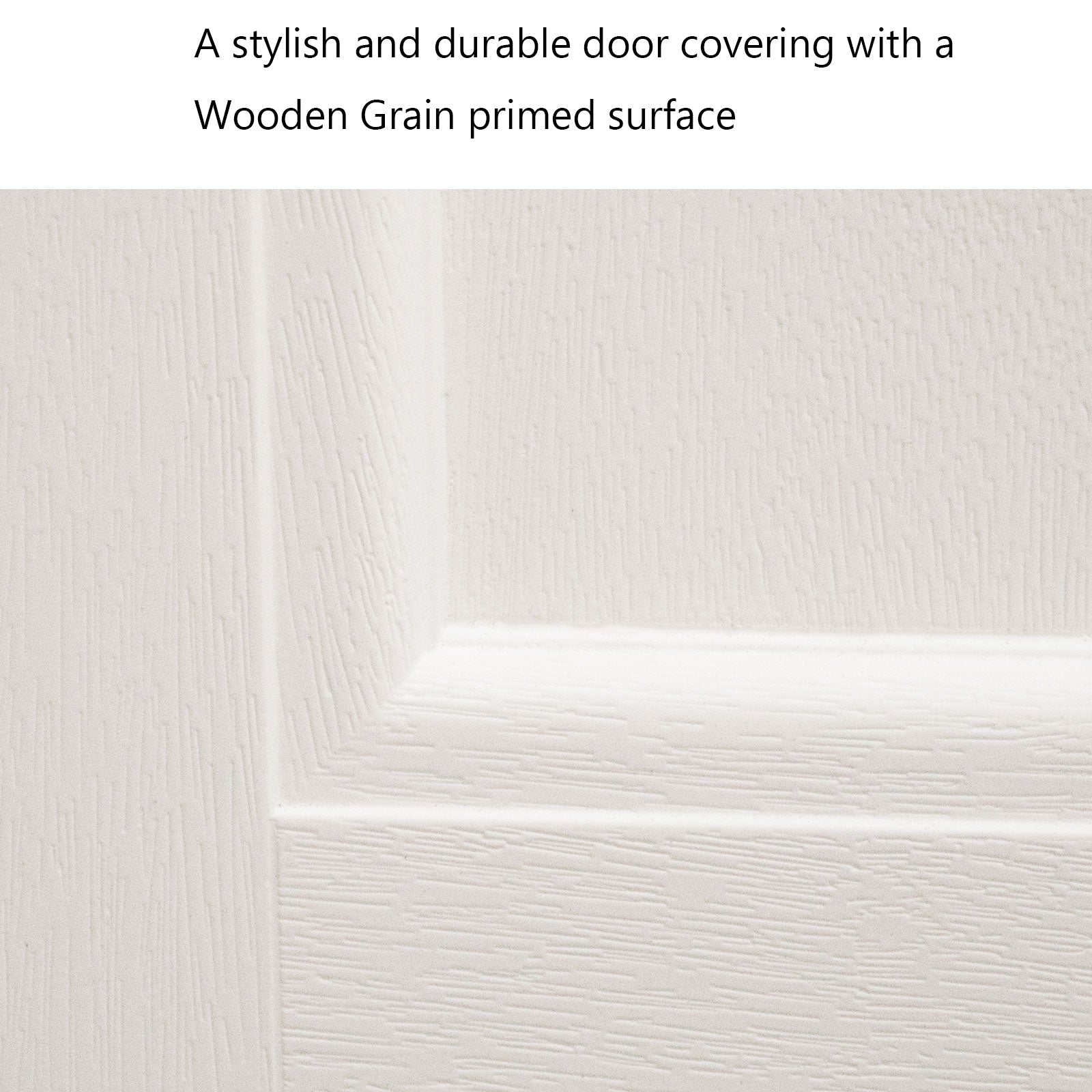Fiberglass Entry Door, 36'' x 80" Door with Brickmould,6-9/16 Vinyl Frame,White Primed, Left Hand Inswing, Front Entry Knock-Down Door, 2-Panel Craftsman, 6-Lite Low-E Glass