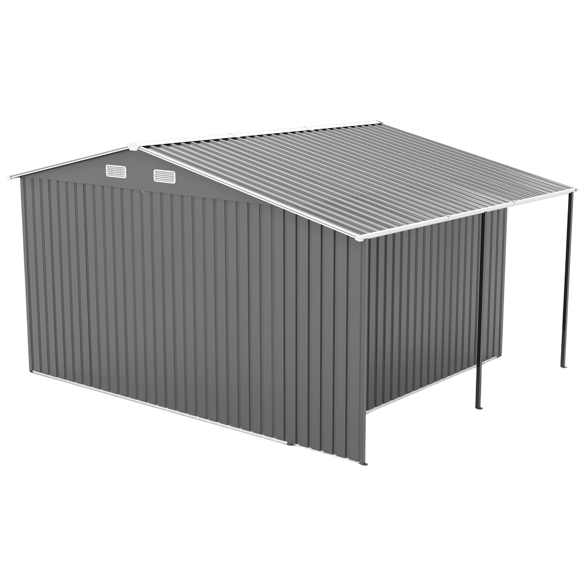 10x12 Ft Outdoor Storage Shed, Extra Large Metal Shed with Lockable Doors,  Windows, Outside Steel Tiny House Ideal for Garden, Backyard, Patio Utility, Tool Storage, Chicken Coops