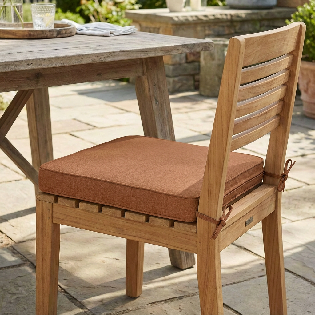 Noah Outdoor Dining Chair Cushion, Orange