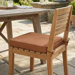 Noah Outdoor Dining Chair Cushion, Orange