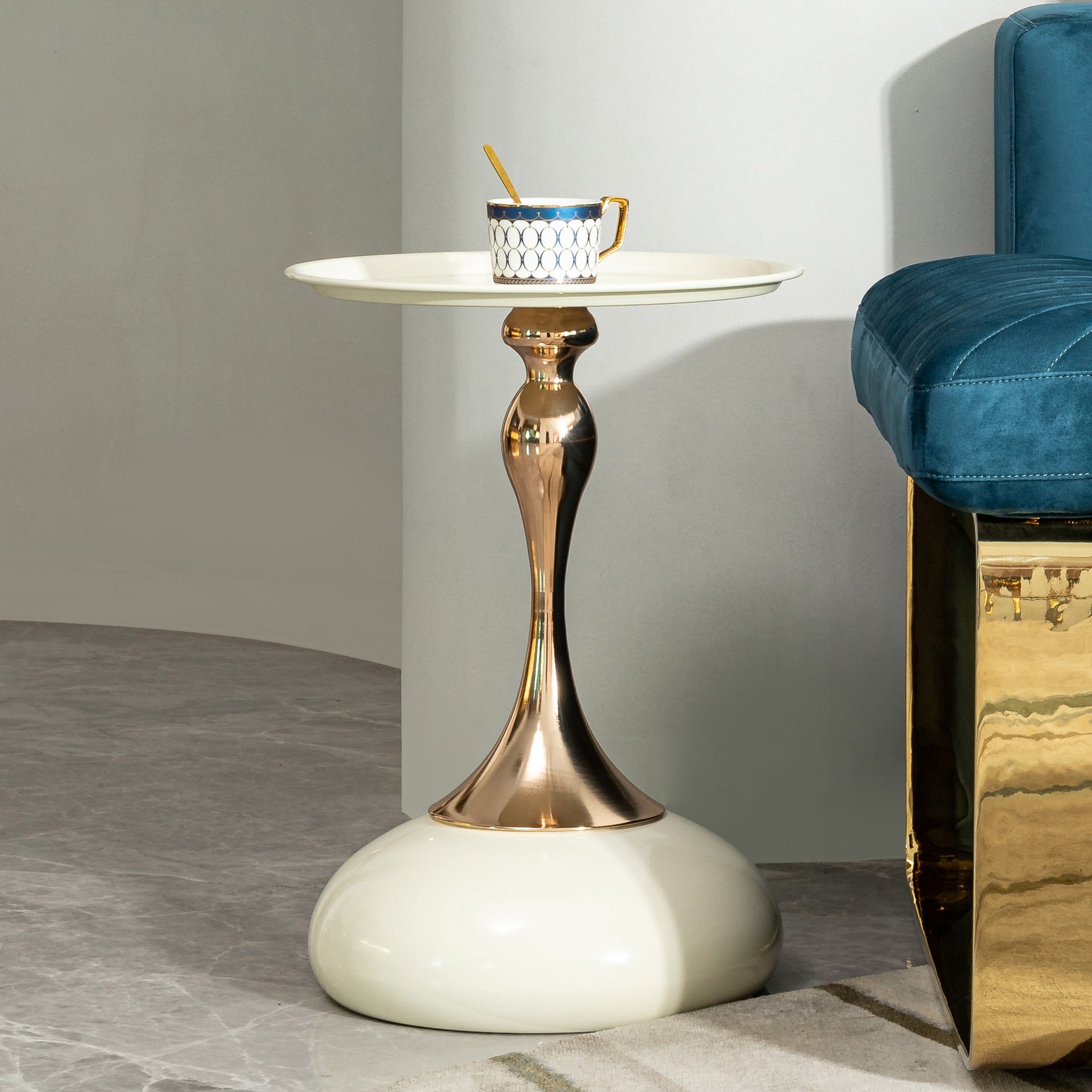 small round side table for small space ,Cocktail Table,,Living Room Small Coffee Table, white end table