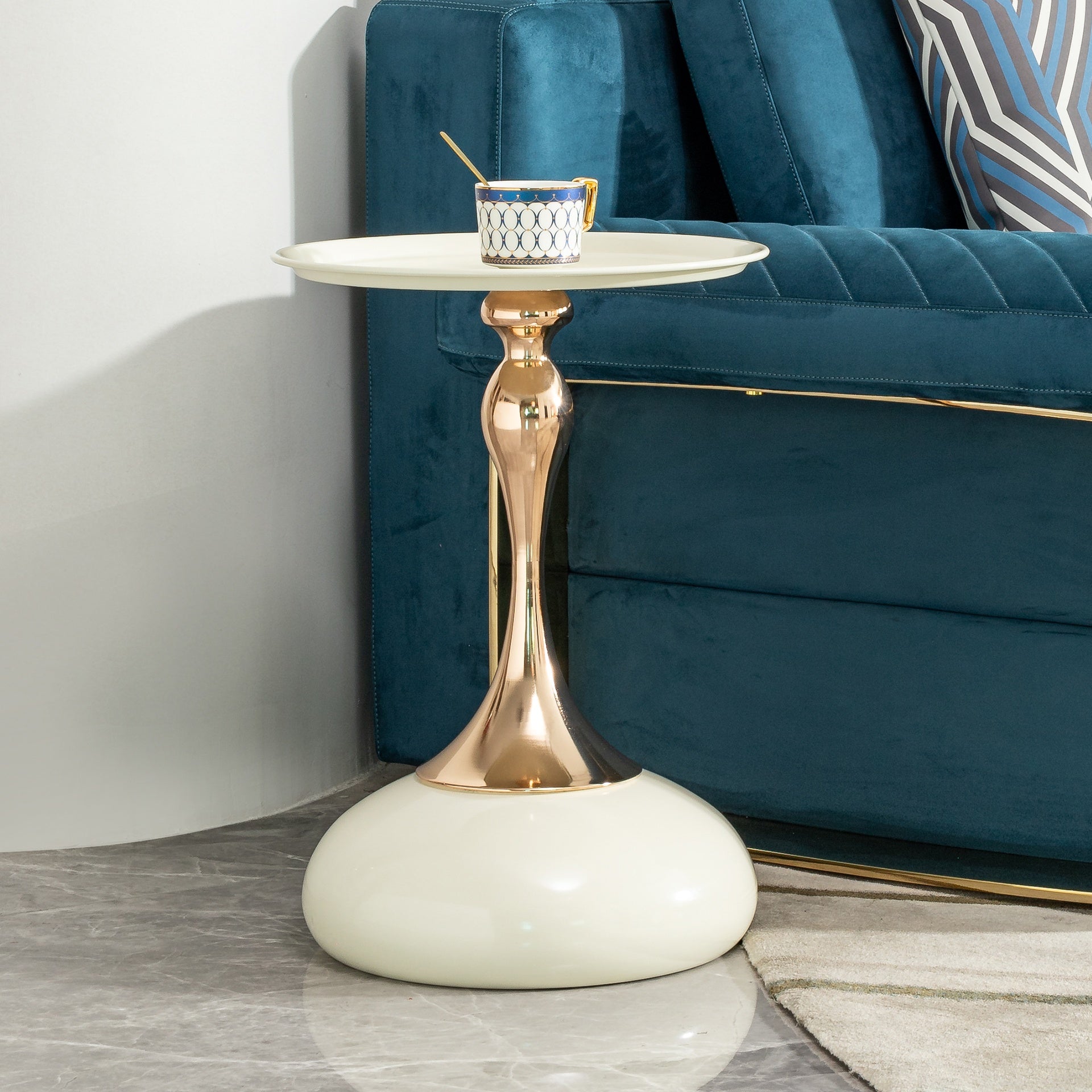 small round side table for small space ,Cocktail Table,,Living Room Small Coffee Table, white end table