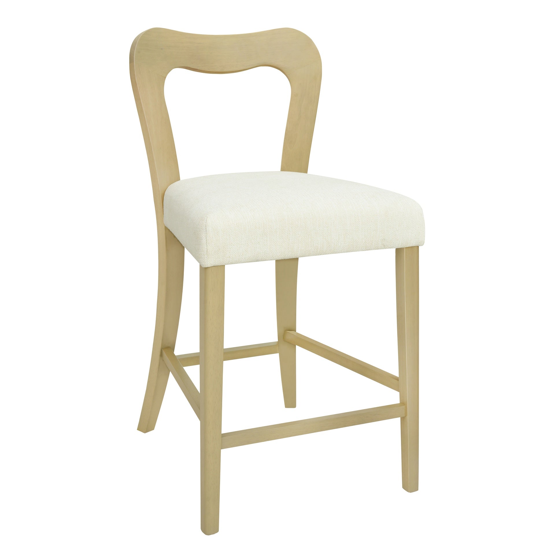 Counter Stool Without Arm(light ash+beige) Set of 2