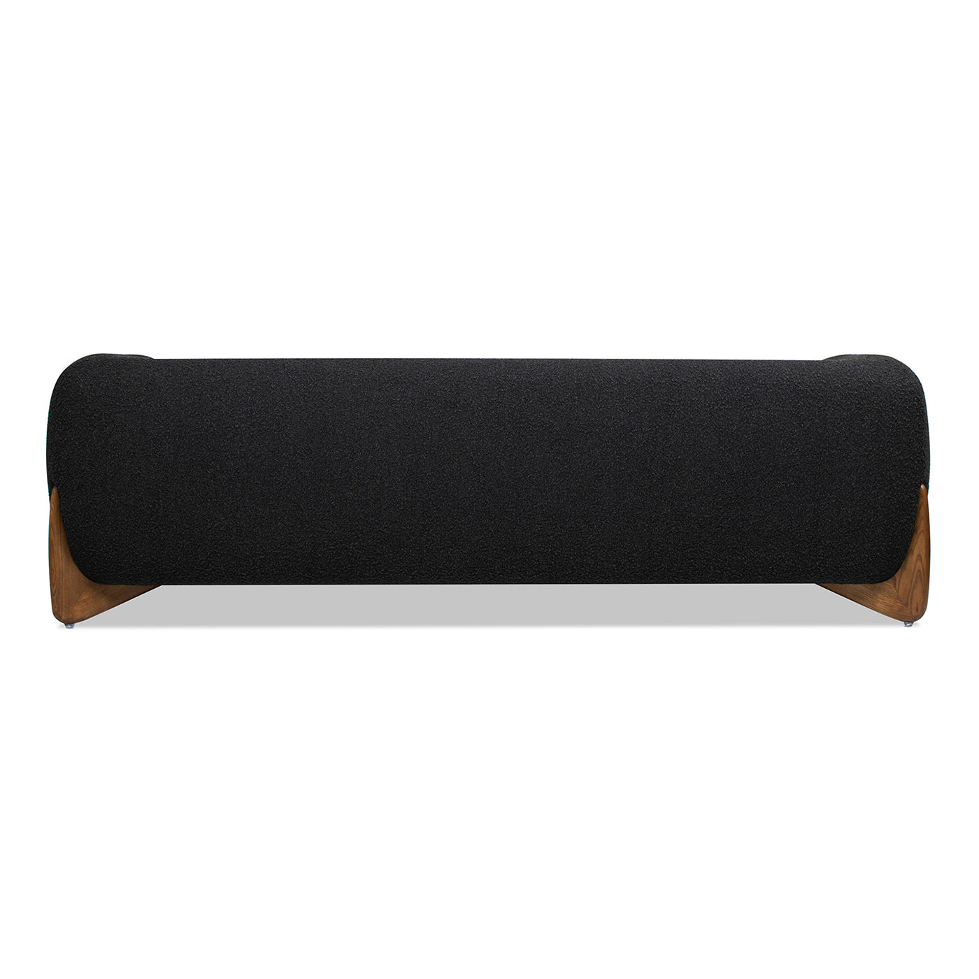 Alpine 90.5" Sherpa Sofa, Ebony Black Boucle