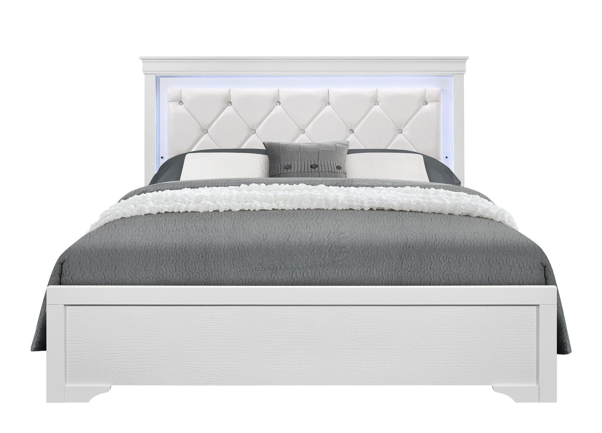 SHAKER WHITE QUEEN 5PC BEDROOM SET