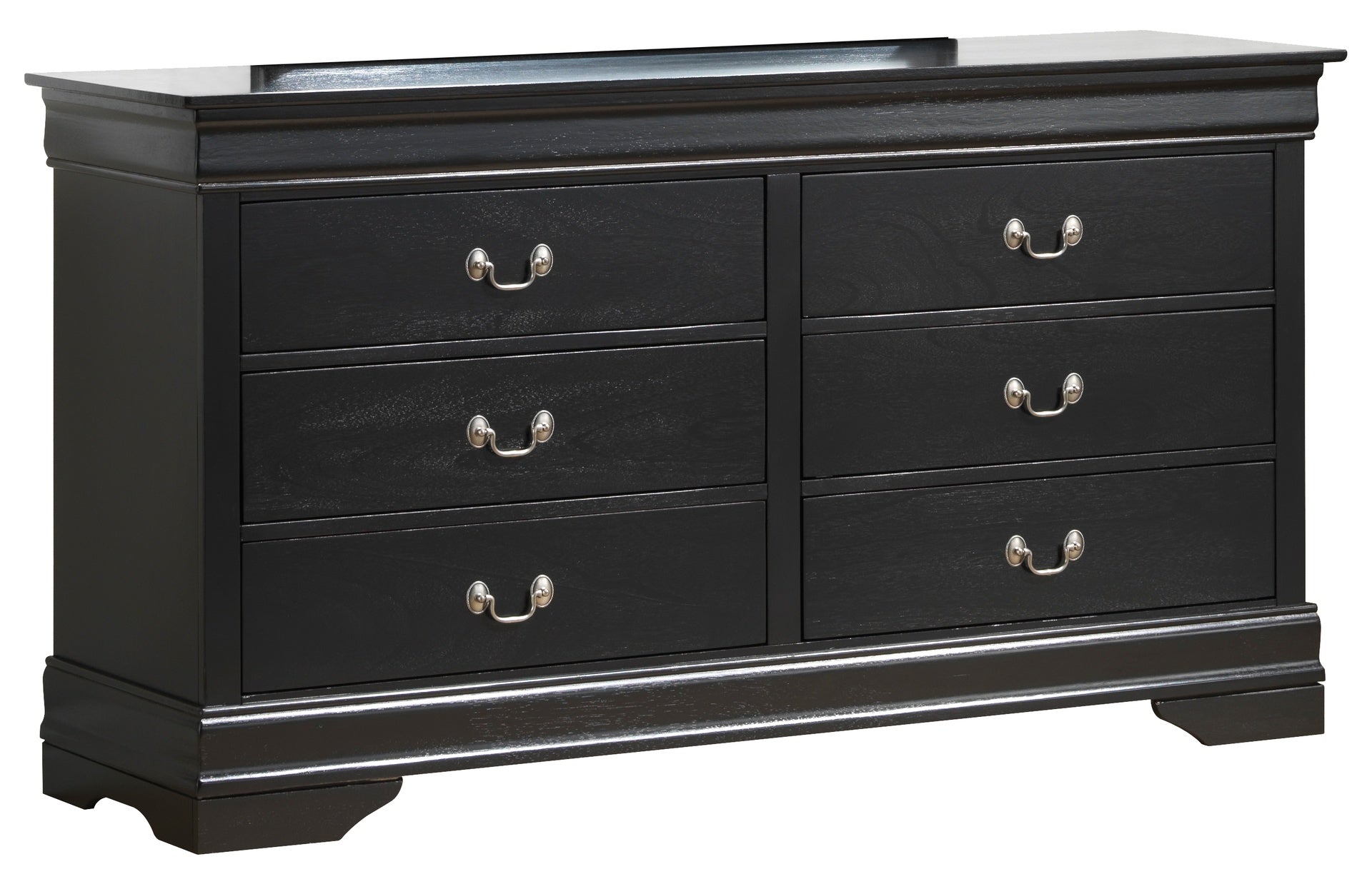 Elegant Traditional Black Storage Dresser