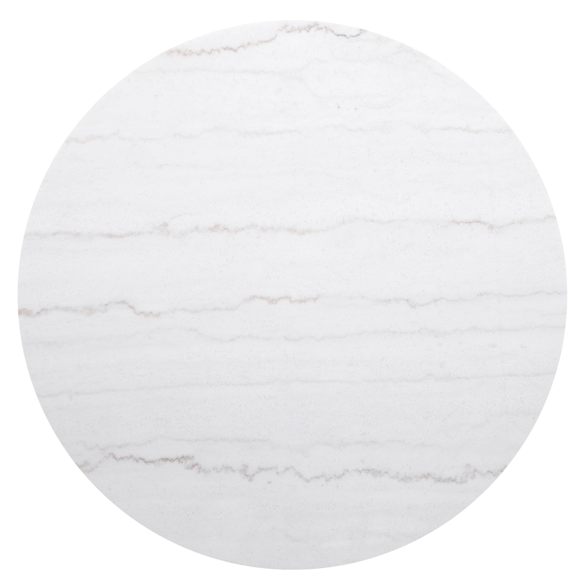 Sennewald White and Charcoal Round Marble Top Coffee Table