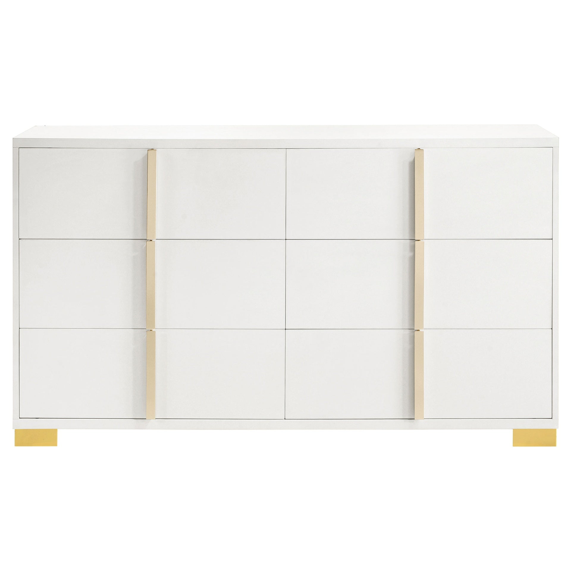 Medici White 6-drawer Dresser