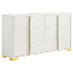 Medici White 6-drawer Dresser