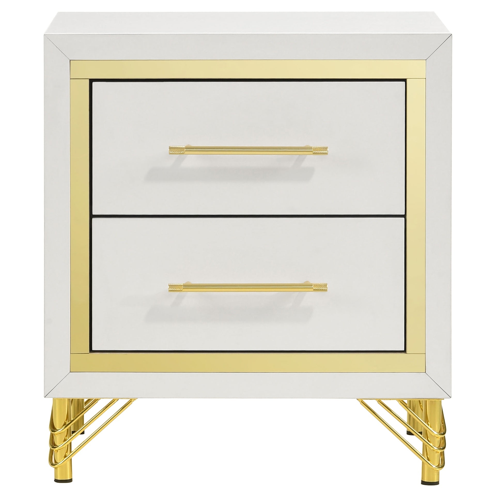 Chesney White 2-drawer Nightstand Bedside Table