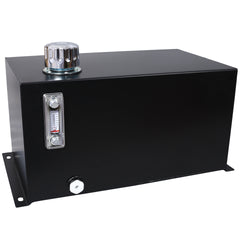 Hydraulic Fluid Tank 10 Gal Fuel Tank Heavy Duty Hydraulic Steel Tank Reservoir, Gasoline Transfer Tanks, Hydraulic Reservoir with Strainer Tank Gauge Filter Breather Cap for Tractors & Trucks