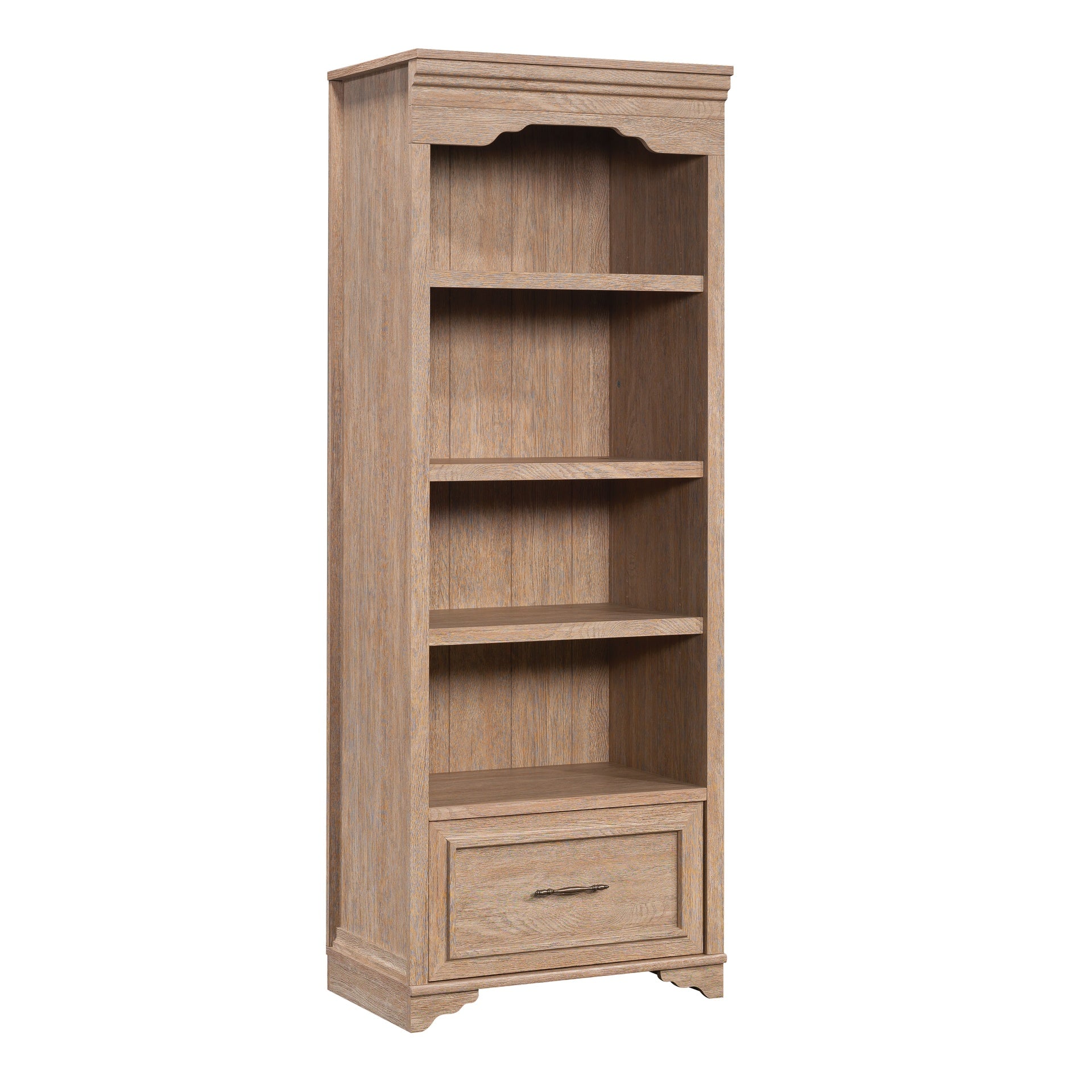 Bookcase with 1 Drawer, Brown finish