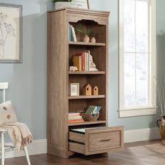 Bookcase with 1 Drawer, Brown finish