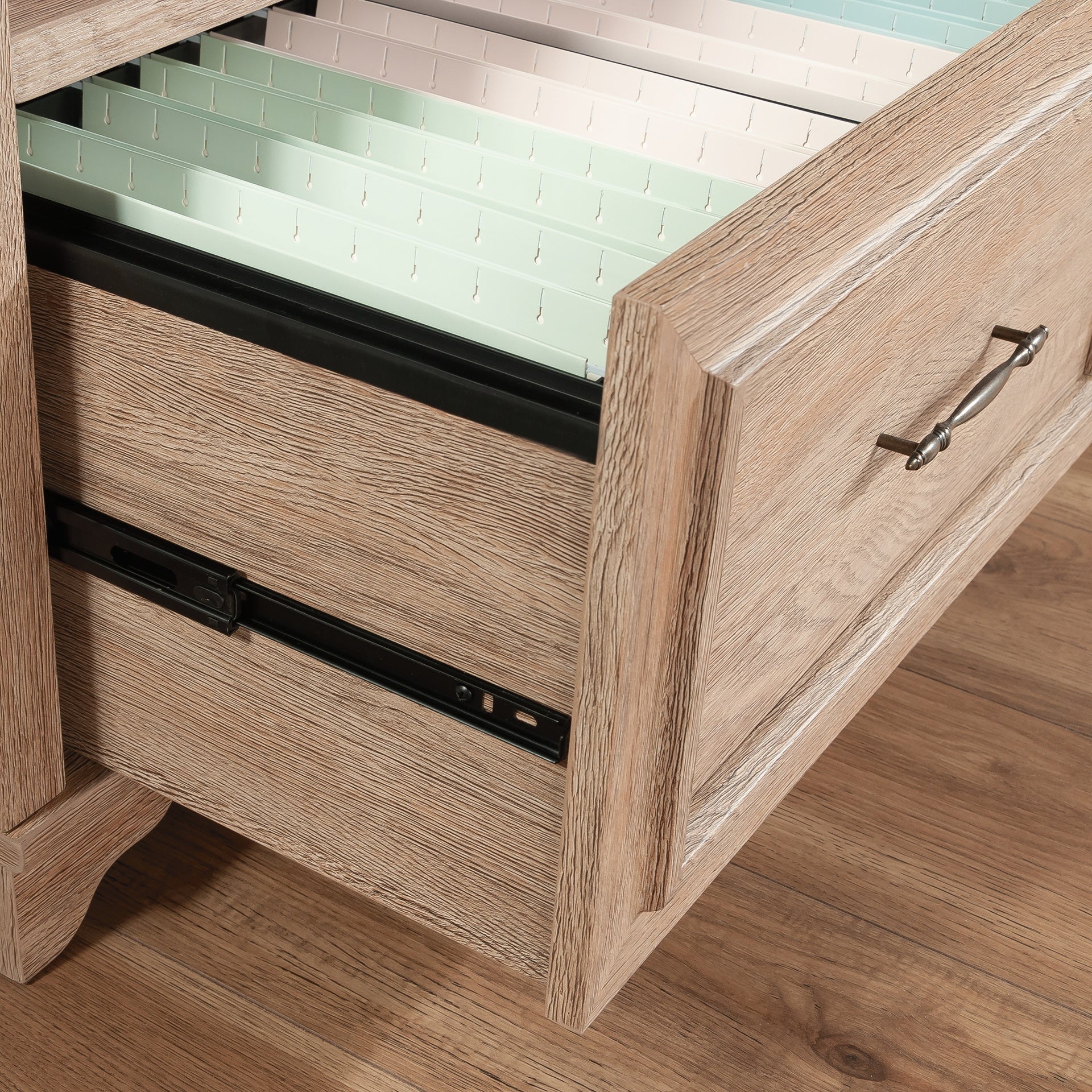 Bookcase with 1 Drawer, Brown finish